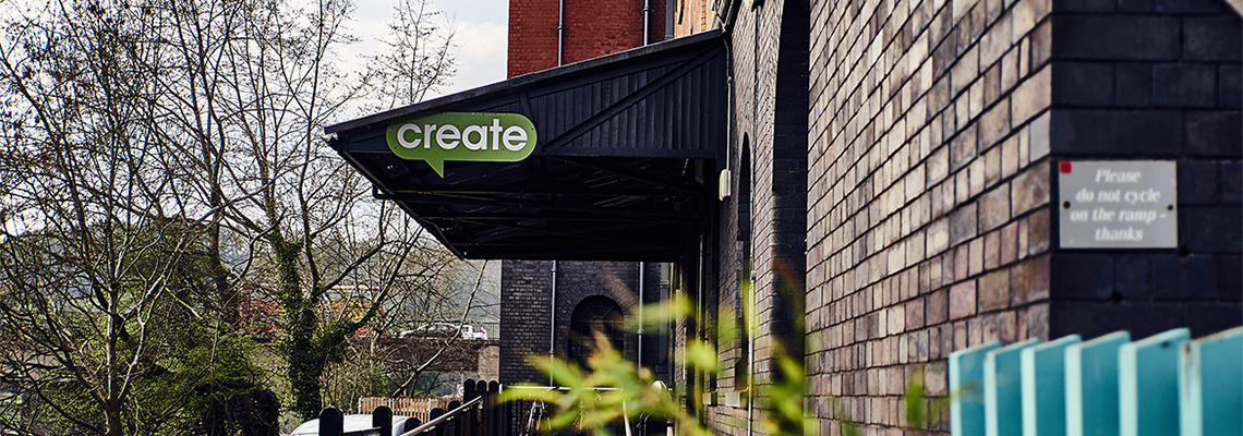 The Create Centre's entrance