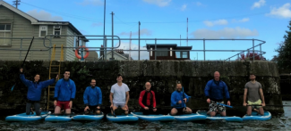 Paddle boarding