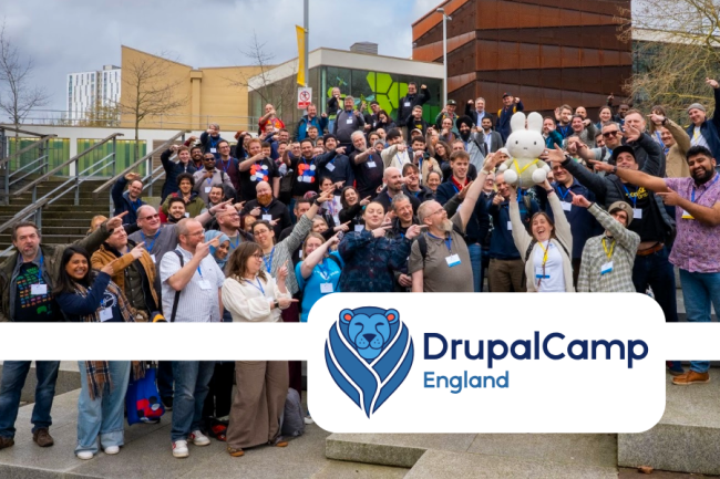 Drupalcamp group photo with Miffy
